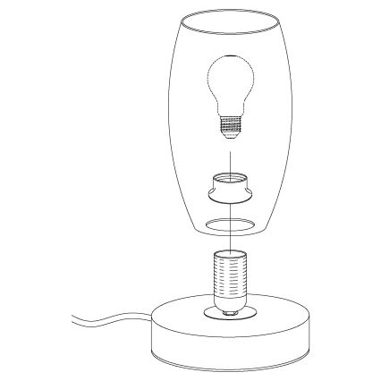 Eglo - Galda lampa 1xE27/40W/230V