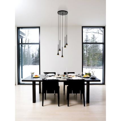 Eglo - LED lustra ar auklu 5xGU10/5W/230V
