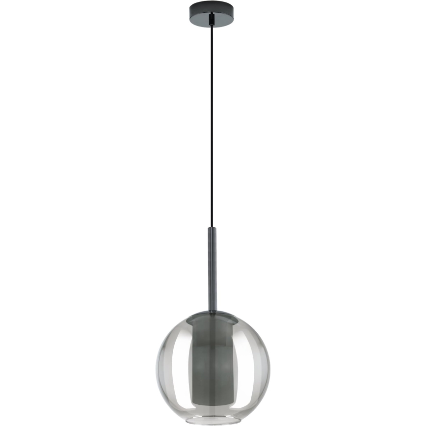 Eglo 97633 - TINDARI karājoša griestu lampa ar vadu, 1xE27/60W/230V, dūmakaini melna