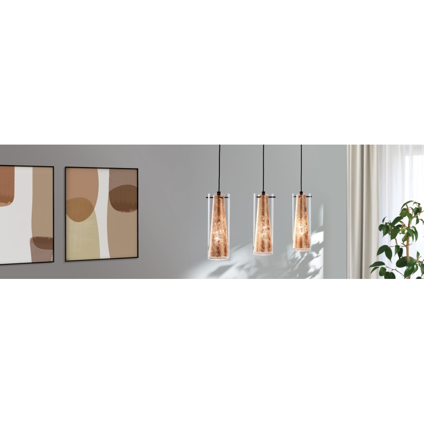 Eglo - Lustra ar auklu 3xE27/60W/230V
