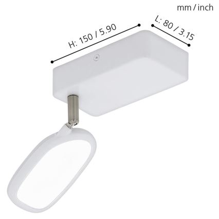 Eglo - LED RGB Starmetis PALOMBARE-C 1xLED/5W/230V