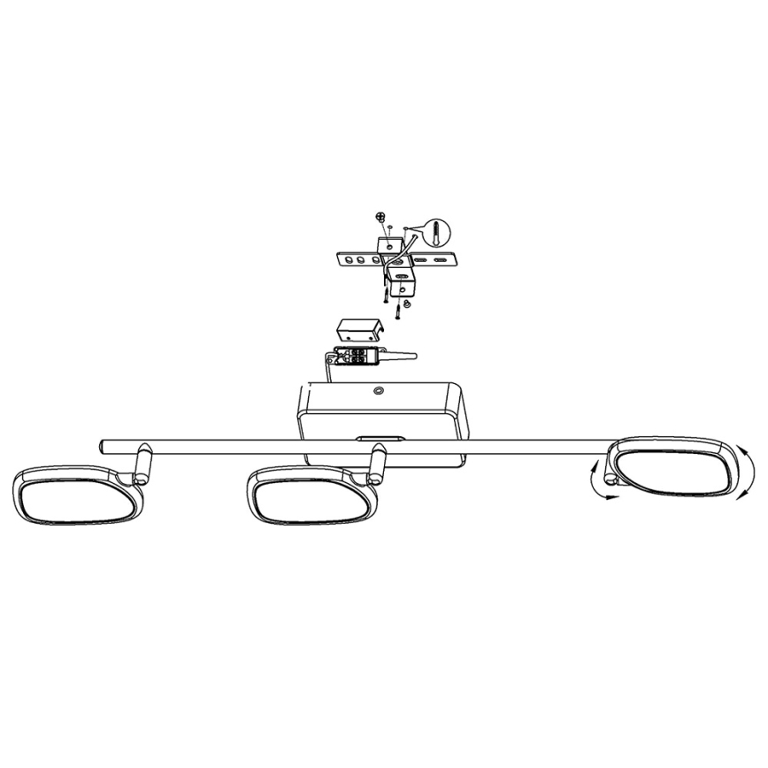 Eglo - LED RGB Starmetis PALOMBARE-C 3xLED/5W/230V