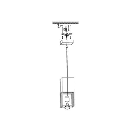Eglo - LED lustra ar auklu 1xGU10/5W/230V
