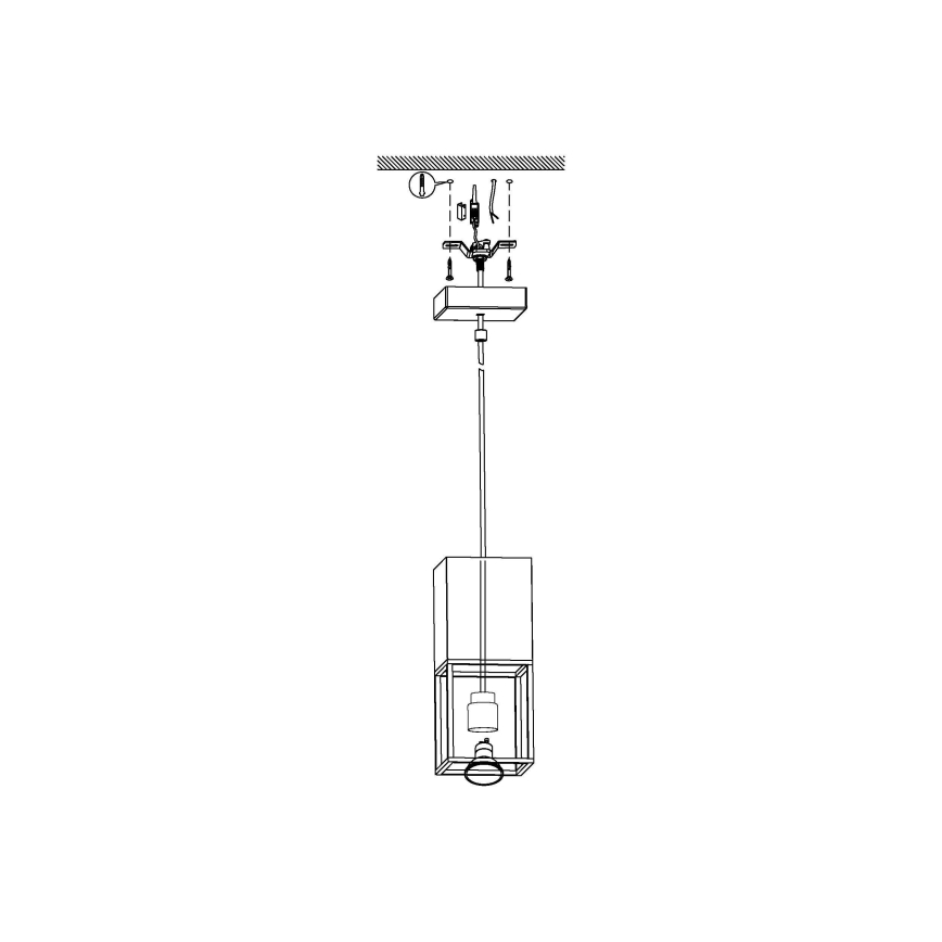 Eglo - LED lustra ar auklu 1xGU10/5W/230V