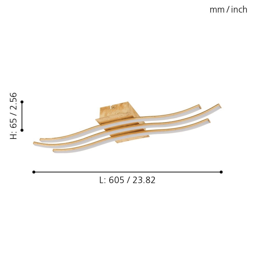 Eglo 97743 - LED virsmas griestu lampa MIRAFLORES 3xLED/8,6W/230V