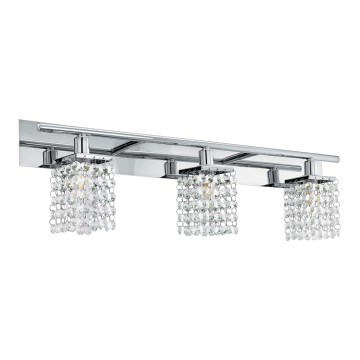 Eglo 97748 - LED Kristāla vannas istabas sienas apgaismojums AREQUITO 3xG9/3W/230V IP44