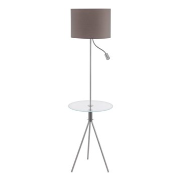 Eglo 97771 - Stāvlampa ar galdiņu POLICARA 1xE27/60W/230V+LED/3,5W