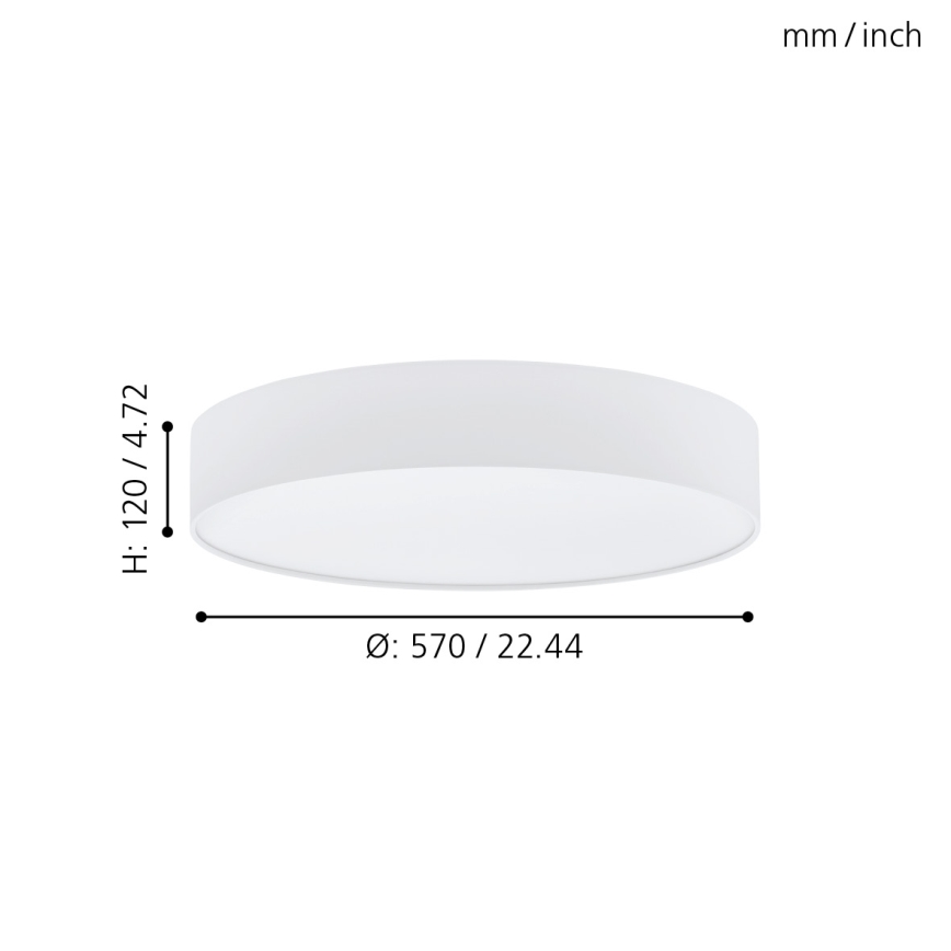 Eglo - LED Aptumšojama griestu lampa LED/40W/230V + tālvadības pults