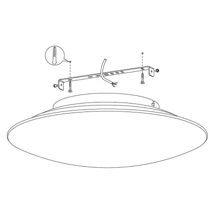 Eglo 97811 - LED Aptumšojams griestu gaismeklis FRATTINA-C 1xLED/27W/230V