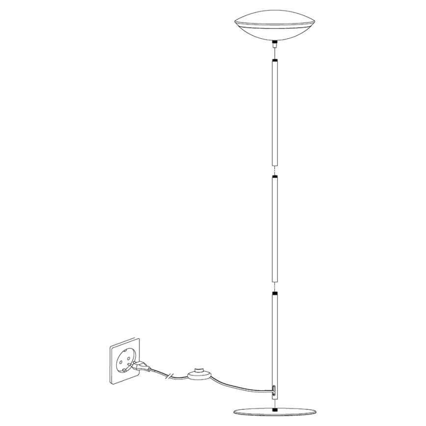 Eglo 97814 - RGB LED regulējama stāvlampa FRATTINA-C 1xLED/18W/230V