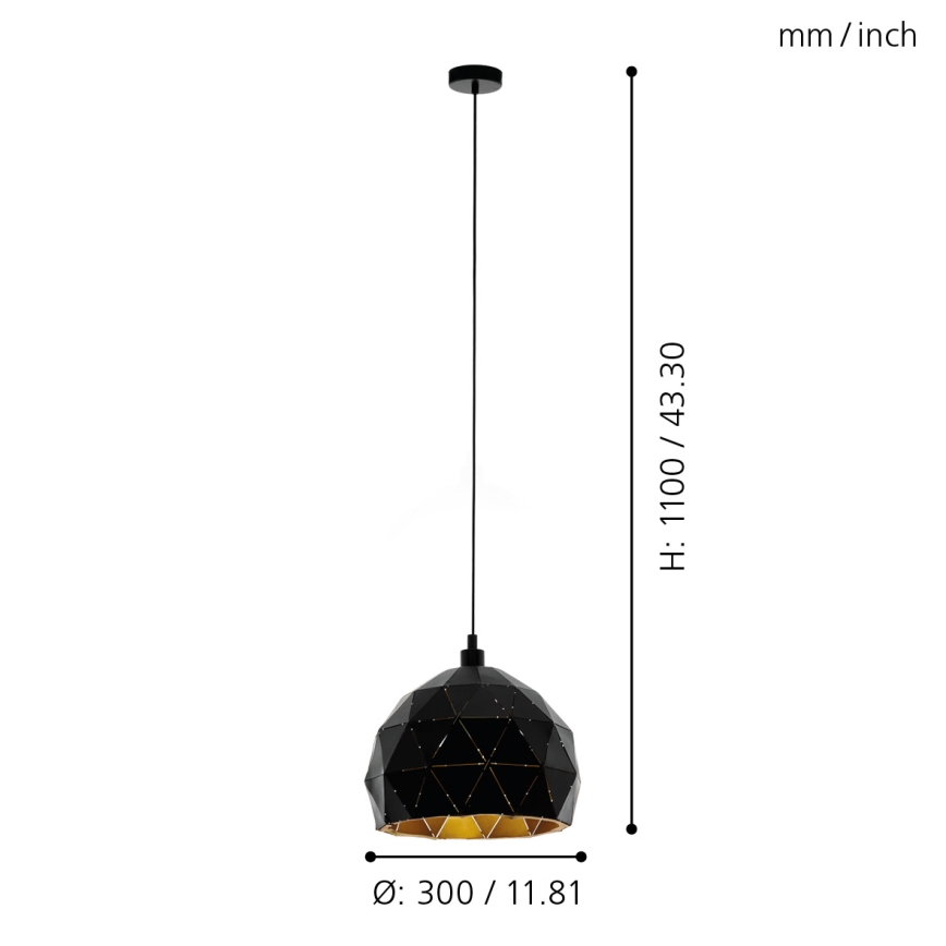 Eglo - Lustra ar auklu 1xE27/60W/230V