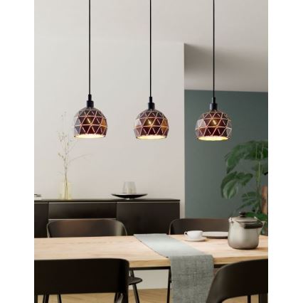 Eglo - Lustra ar auklu 3xE14/40W/230V