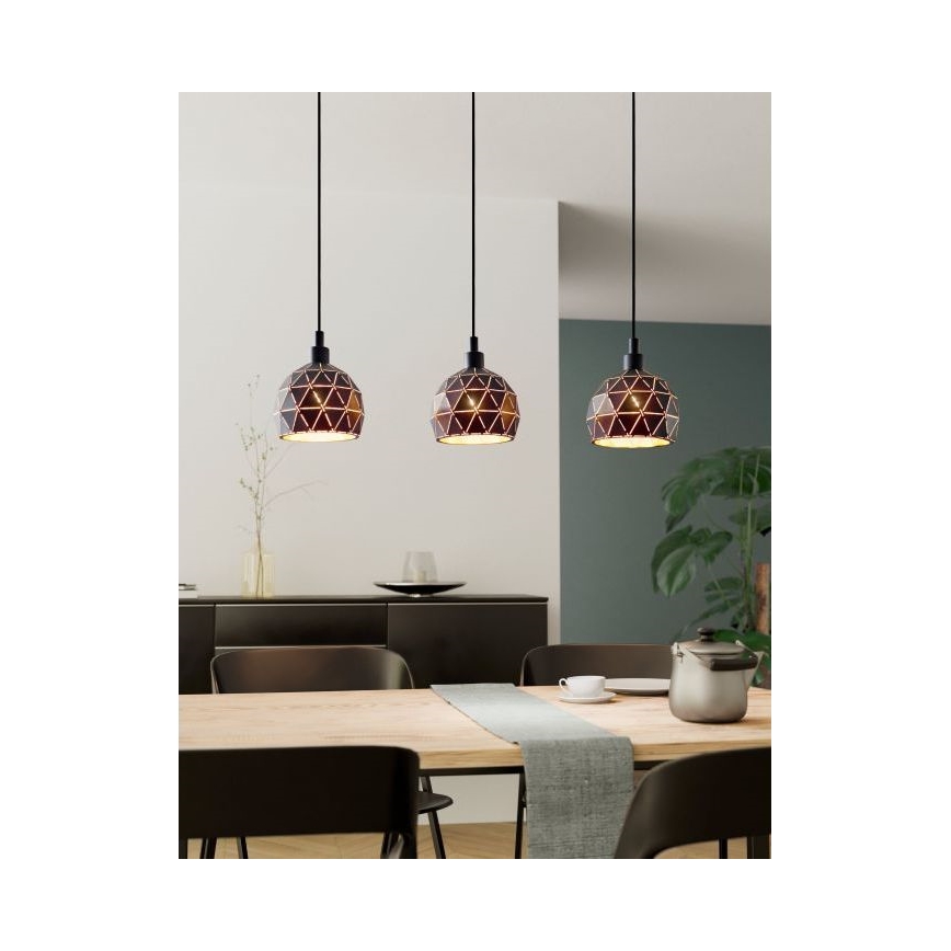 Eglo - Lustra ar auklu 3xE14/40W/230V