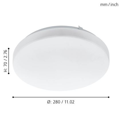 Eglo - LED Griestu gaismeklis LED/11,5W/230V