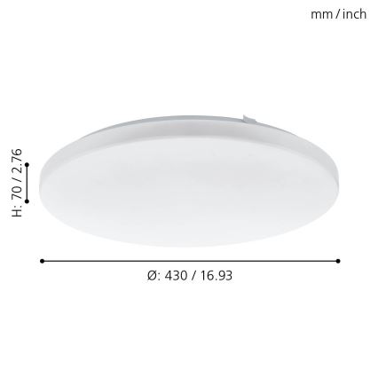 Eglo - LED Griestu gaismeklis LED/33,5W/230V