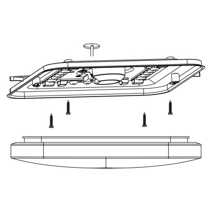 Eglo - LED Griestu gaismeklis LED/11,5W/230V