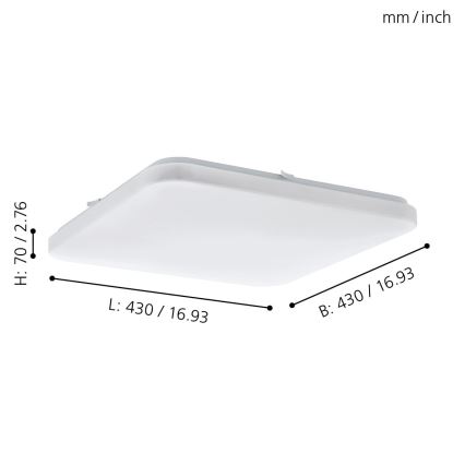 Eglo - LED Griestu gaismeklis LED/33,5W/230V