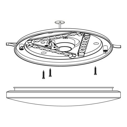 Eglo - LED Griestu gaismeklis LED/11,5W/230V