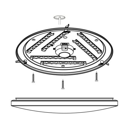 Eglo - LED Griestu lampa LED/33,5W/230V