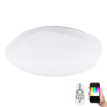 Eglo 97921 - LED RGB aptumšojams griestu gaismeklis TOTARI-C LED/34W/230V + ar tālvadības pulti