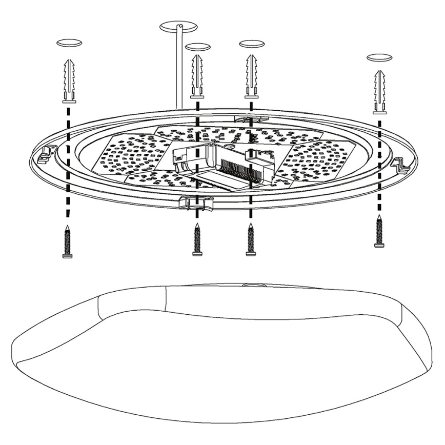 Eglo 97921 - LED RGB regulējama griestu lampa TOTARI-C LED/34W/230V + tālvadības pults
