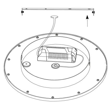 Eglo - LED RGBW Griestu gaismeklis SARSINA-C LED/16W/230V + tālvadības pults