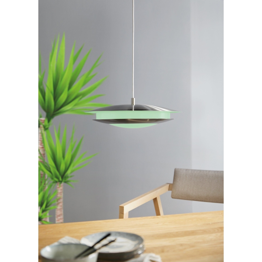 Eglo 98043 - LED RGBW Aptumšojama lustra ar auklu MONEVA-C LED/18W/230V