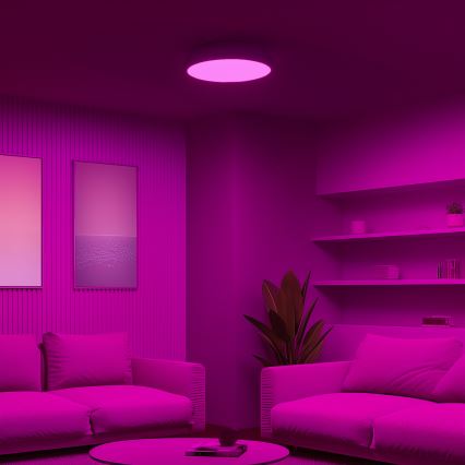 Eglo 98045 - RGB LED griestu gaismeklis ar regulējamu spilgtumu RIODEVA-C LED/27W/230V