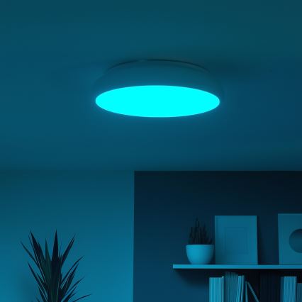 Eglo 98045 - RGB LED griestu gaismeklis ar regulējamu spilgtumu RIODEVA-C LED/27W/230V