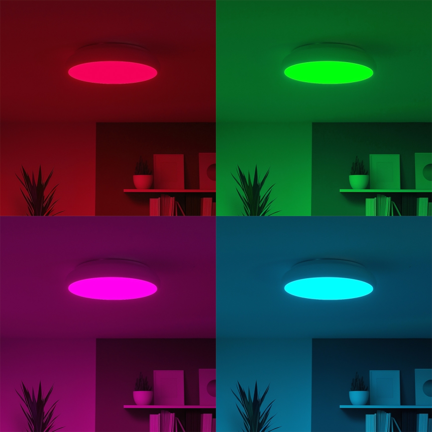 Eglo 98045 - RGB LED griestu gaismeklis ar regulējamu spilgtumu RIODEVA-C LED/27W/230V