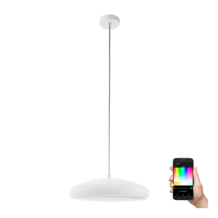 Eglo 98046 - LED RGB Aptumšojama lustra ar auklu RIODEVA-C LED/27W/230V