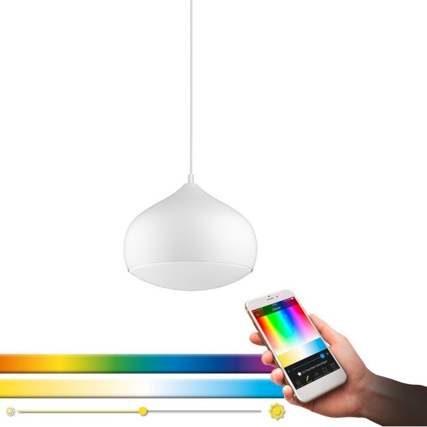 Eglo 98047 - COMBA-C LED RGBW aptumšojama lustra uz troses LED/18W/230V