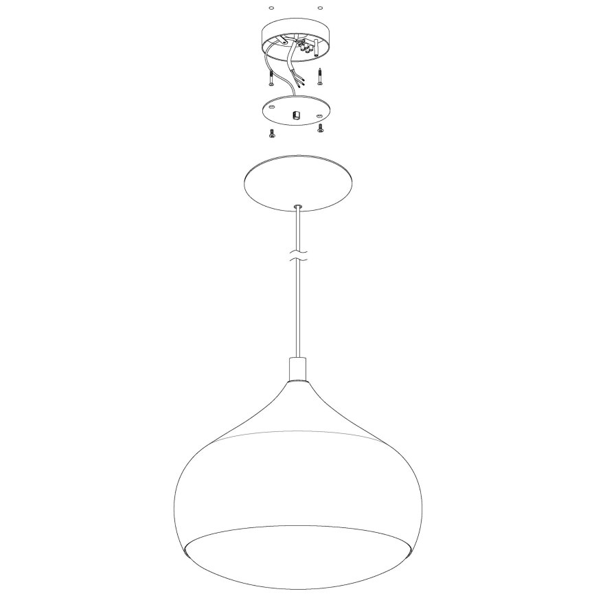 Eglo - LED RGBW Aptumšojama lustra uz auklas COMBA-C LED/18W/230V Bluetooth