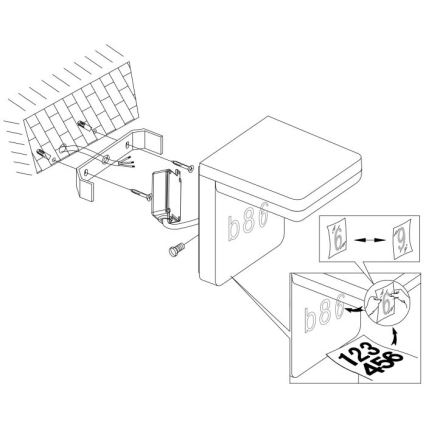 Eglo - LED Mājas numurs LED/11W/230V IP44