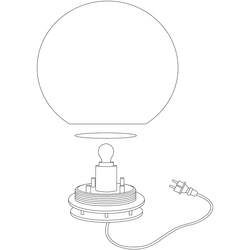 Eglo 98105 - LED RGBW āra lampa MONTEROLO-C 1xLED/9W/230V IP65 Ø300