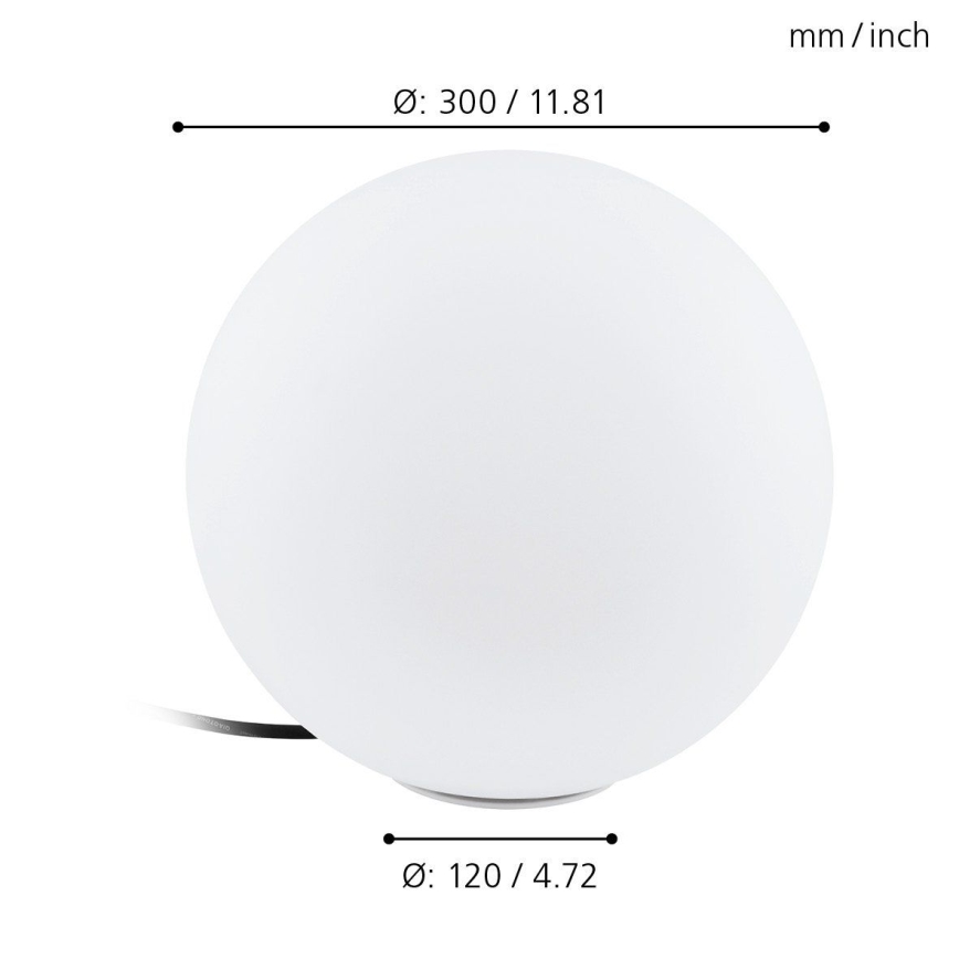 Eglo 98105 - LED RGBW āra lampa MONTEROLO-C 1xLED/9W/230V IP65 Ø300