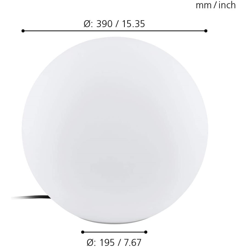 Eglo 98106 - LED RGBW Āra lampa MONTEROLO-C 1xLED/9W/230V IP65 Ø390
