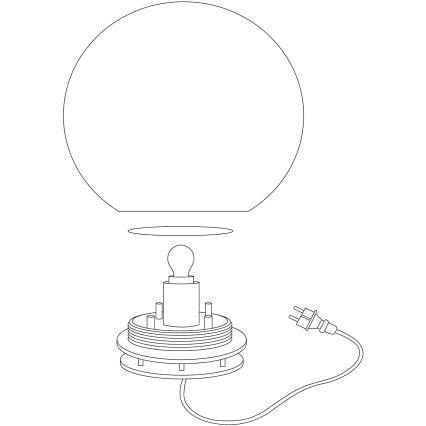Eglo 98106 - LED RGBW Āra lampa MONTEROLO-C 1xLED/9W/230V IP65 Ø390