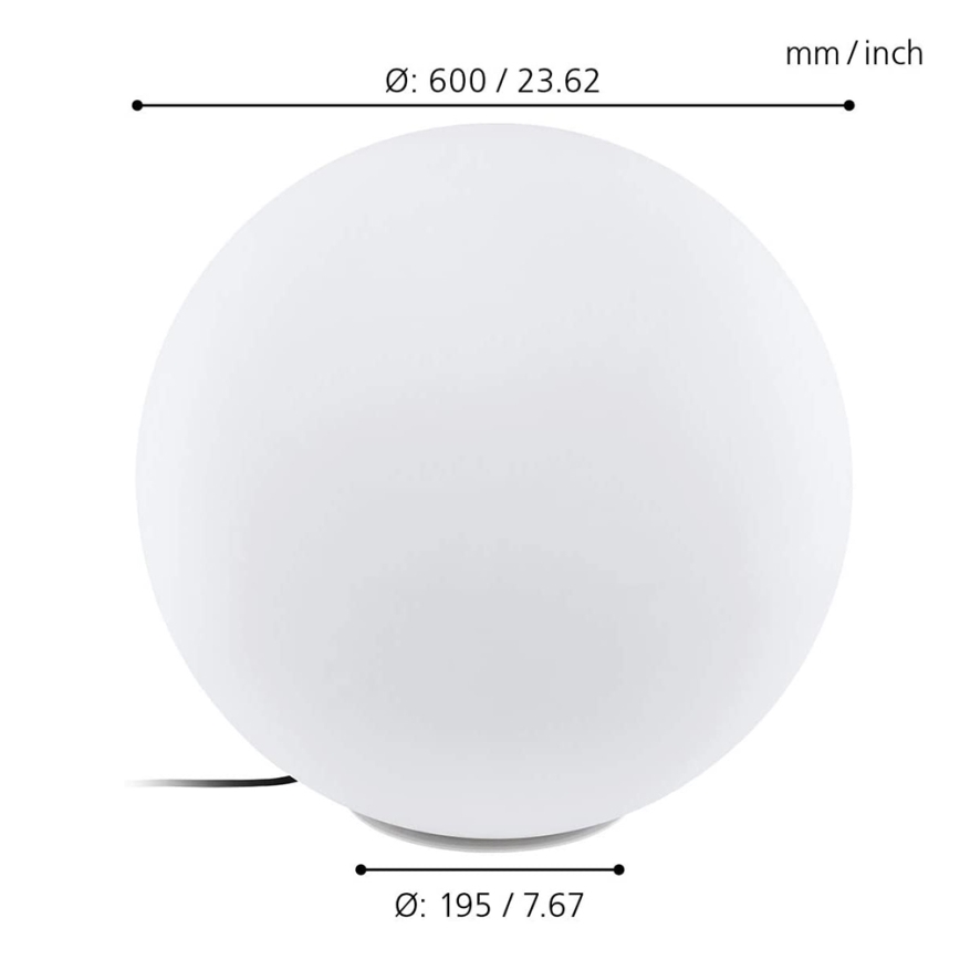Eglo 98108 - LED RGBW Āra lampa MONTEROLO-C 1xLED/9W/230V IP65 diam.600