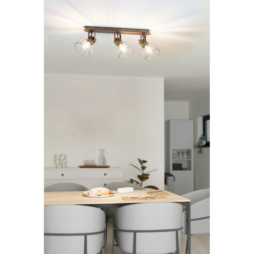Eglo 98136 - Starmetis SAMBATELLO 3xE27/40W/230V