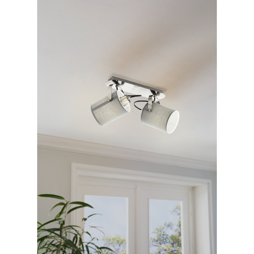 Eglo 98139 - Virziena gaismeklis VILLABATE 2xE27/10W/230V