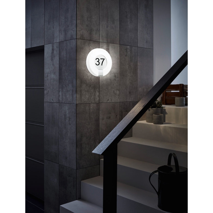 Eglo 98145 - LED Aptumšojams mājas numurs MARCHESA-C LED/15W/230V IP44