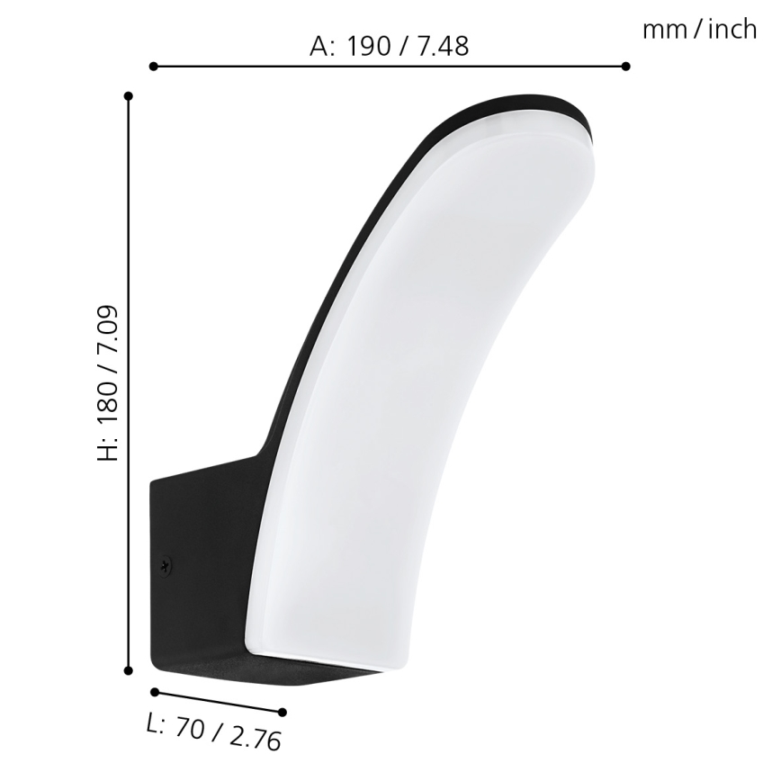 Eglo - LED Āra sienas gaismeklis LED/11W/230V IP44
