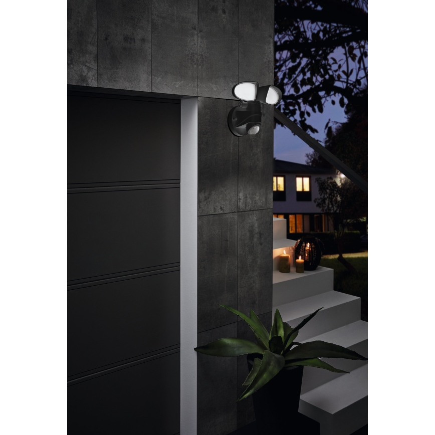 Eglo - LED Āra gaismeklis ar sensoru 2xLED/7,5W/230V IP44