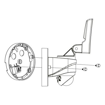 Eglo - LED Āra gaismeklis ar sensoru LED/15W/230V IP44