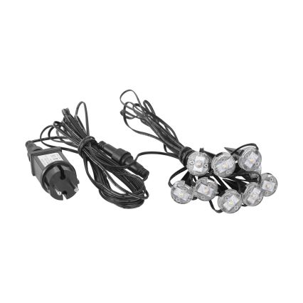 Eglo - LED āra dekoratīvā virtene 9xLED 10m IP65 siltā balta