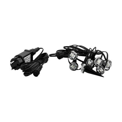 Eglo - LED Āra dekoratīva virtene 9xLED 10m IP65 silti balta