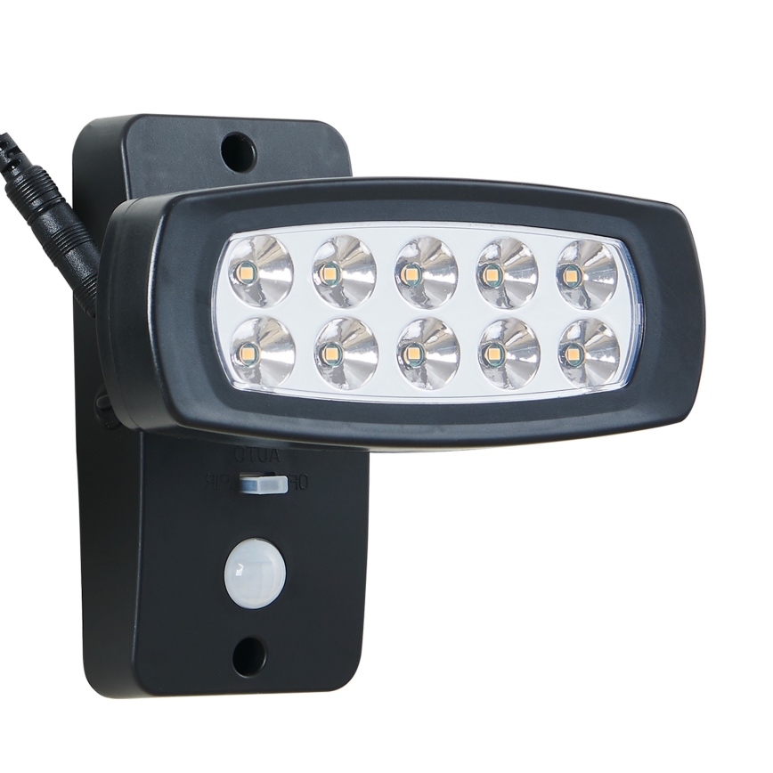 Eglo - LED Saules enerģijas sienas lampa ar sensoru LED/1,2V 600 mAh IP44