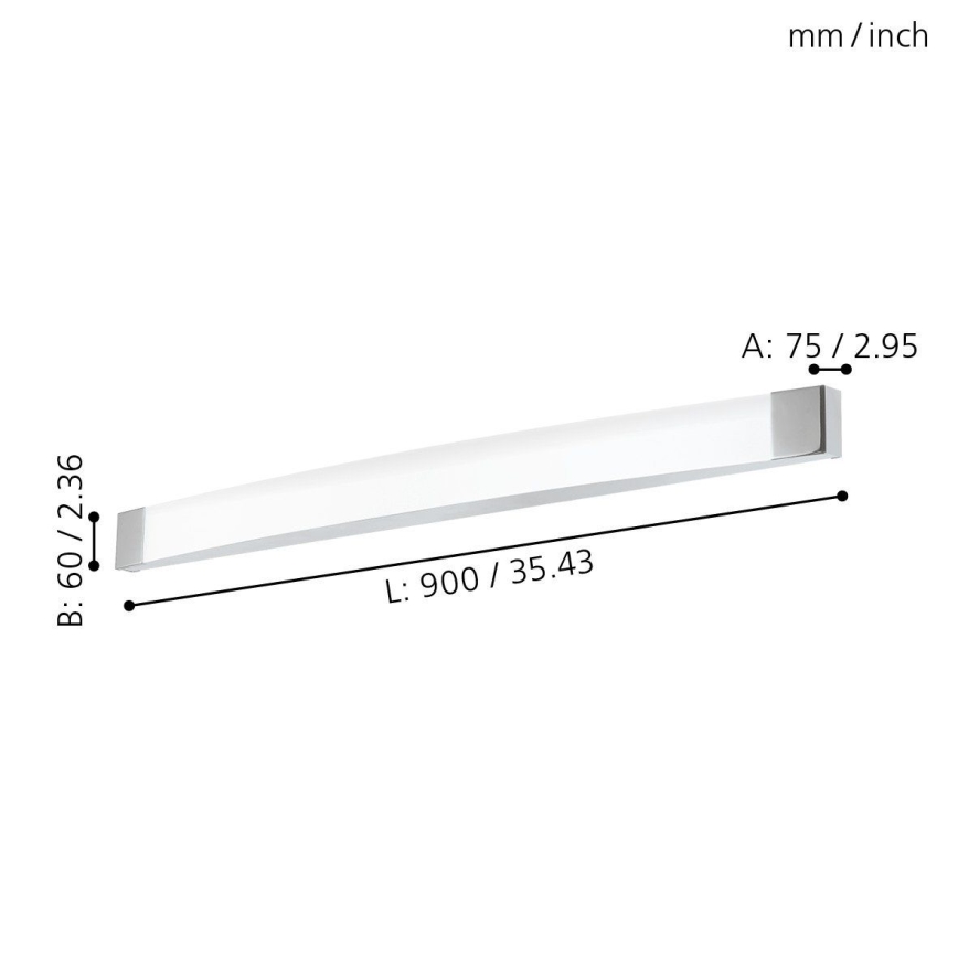 Eglo - LED vannas istabas sienas gaismeklis LED/24W/230V IP44