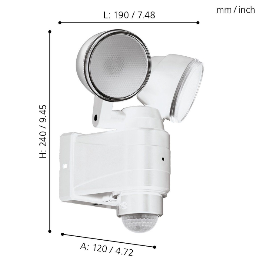Eglo - LED Āra lampa ar sensoru 2xLED/4W/4xLR1 IP44
